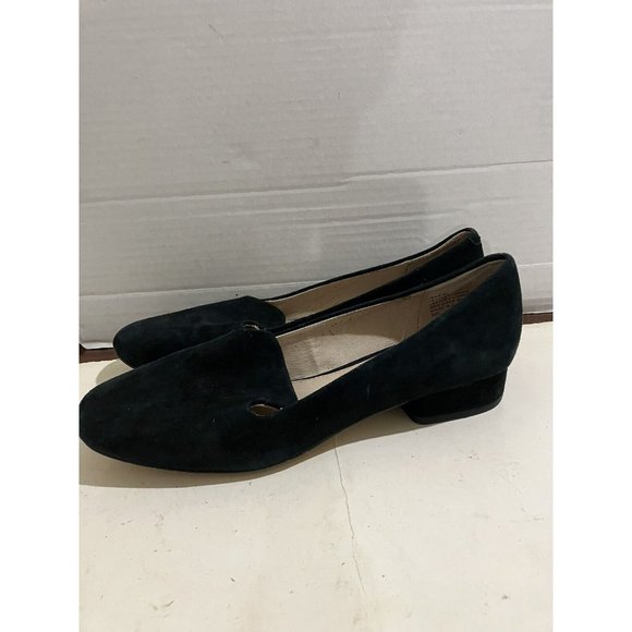 Steven by Steve Madden jean  women's size 8 black Slip-On Suede Loafers  shoes - Picture 3 of 9
